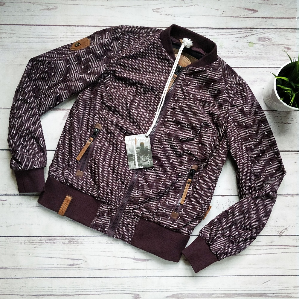 NWT NAKETANO Aus Meine Dorf Purple Anchor Jacket S